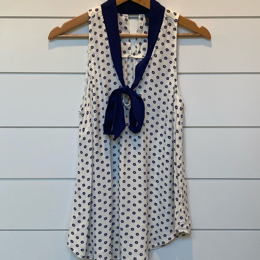 Anthropologie Maeve Sleeveless Print Top Size 4
